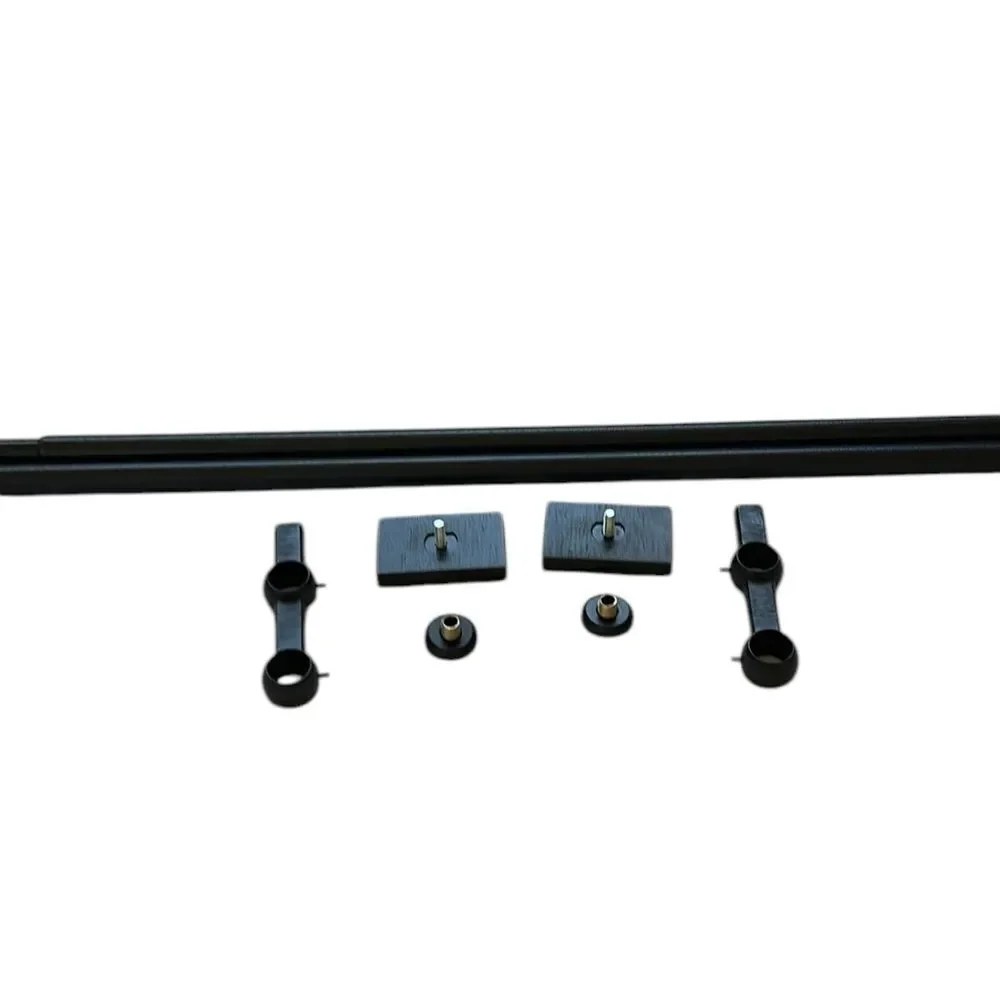 Pottery Barn Double Curtain Rod & Wall Bracket, Cast Iron, .75, NWT 28x48